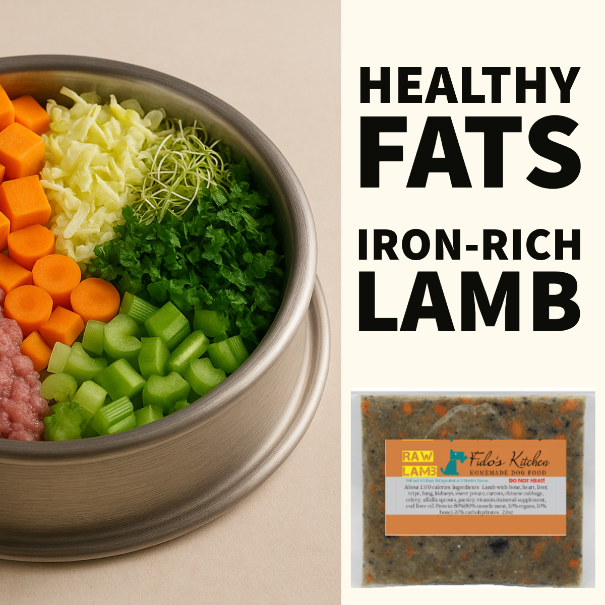 Noble Lamb Feast - Raw Dog Meal